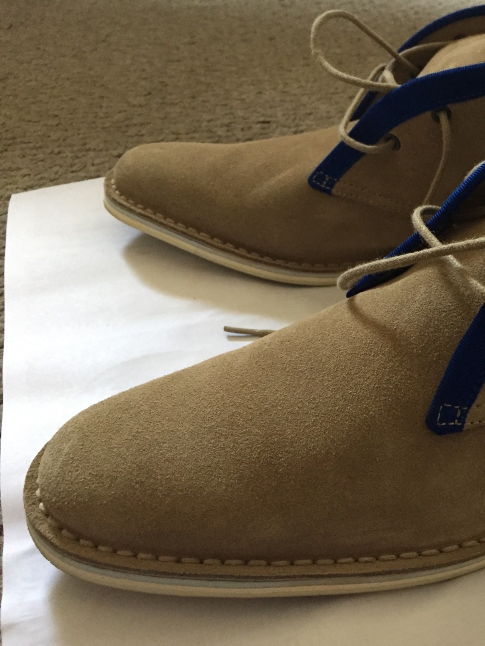 Pierre Hardy Chukka Boots Beige Size 7 Like New